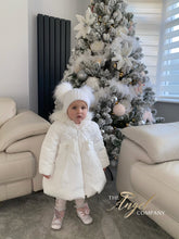 Load image into Gallery viewer, ‘TALLULAH’ MINTINI BOW COAT WHITE
