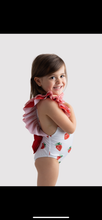 Load image into Gallery viewer, Meia Pata Strawberries Swimming Costume
